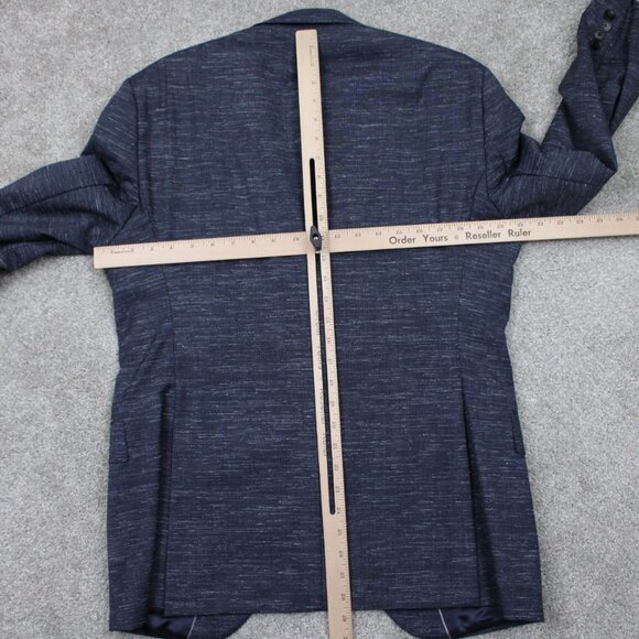 BOSS Hugo Boss Johnstons/Lenon Sports Jacket Mens 40R Blue Wool Regular Fit - Picture 14 of 16